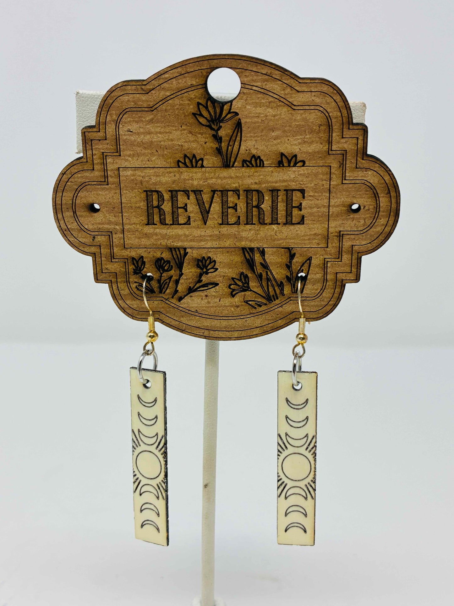 EARRINGS Ivory piano keys