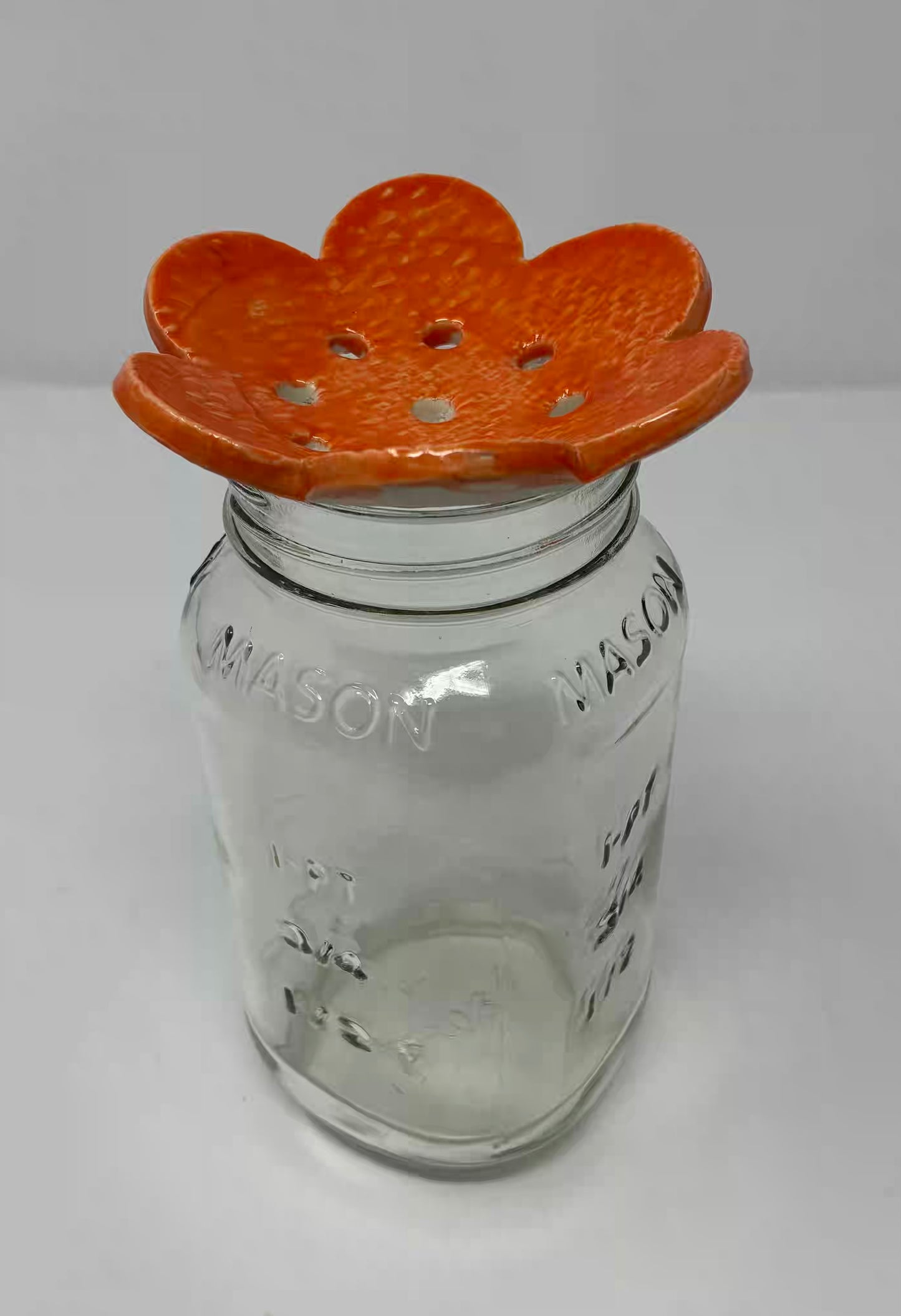 MASON JAR FLOWER FROG