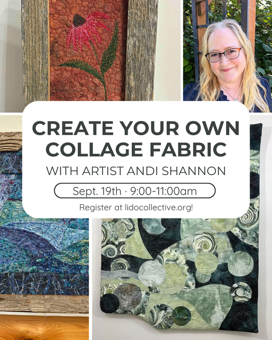 Create Your Own Collage Fabric: Free Motion Fun with Andi Shannon
