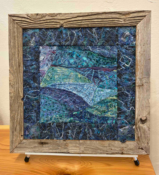 Painting Threadwork Wall piece Wave Upon Wave 20X20