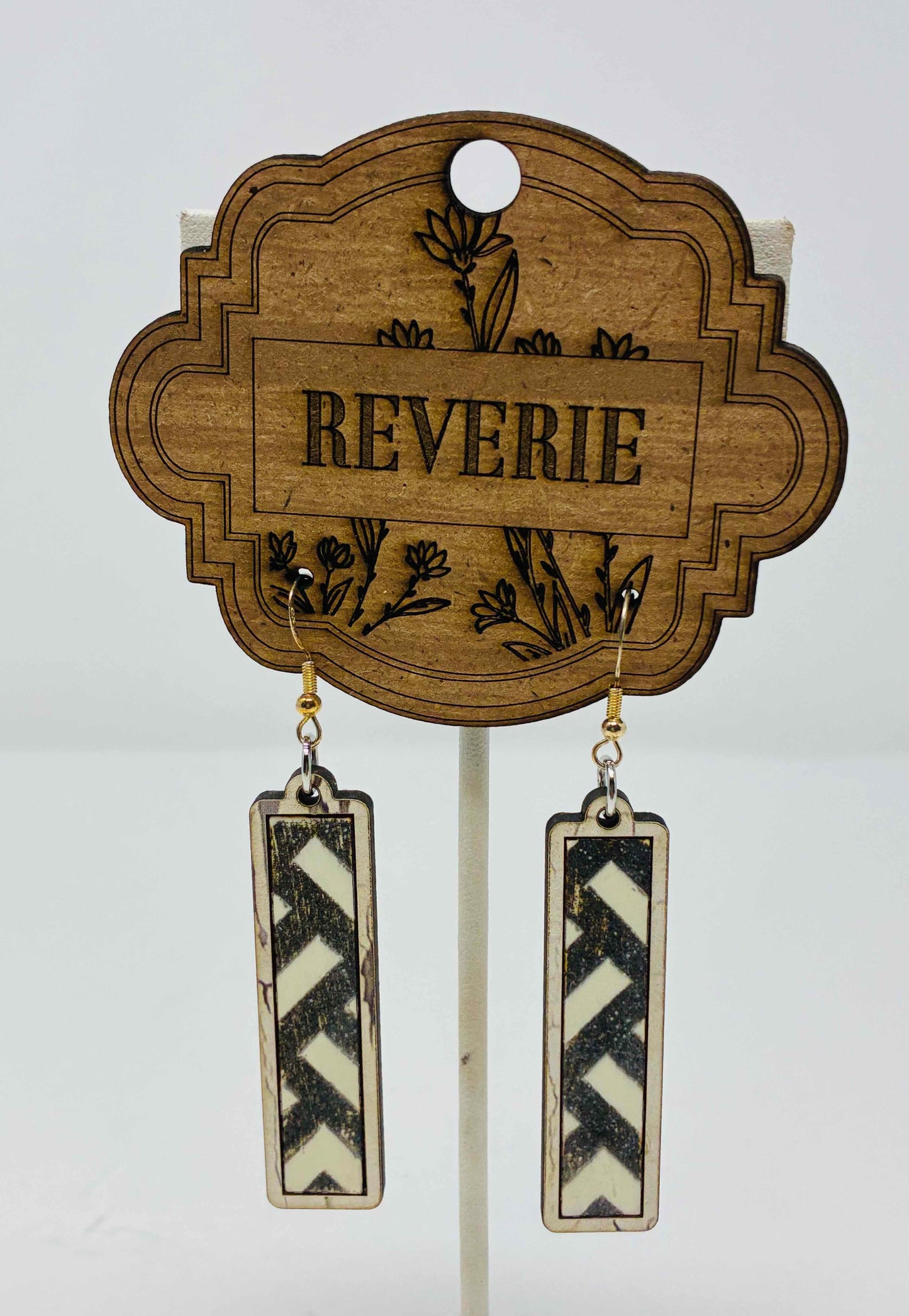 EARRINGS Ivory piano keys
