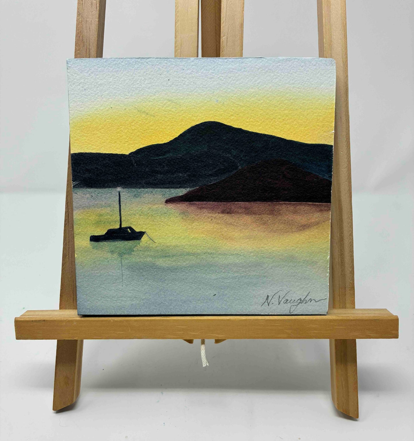PAINTING Blind Bay Watercolor 6 x 6