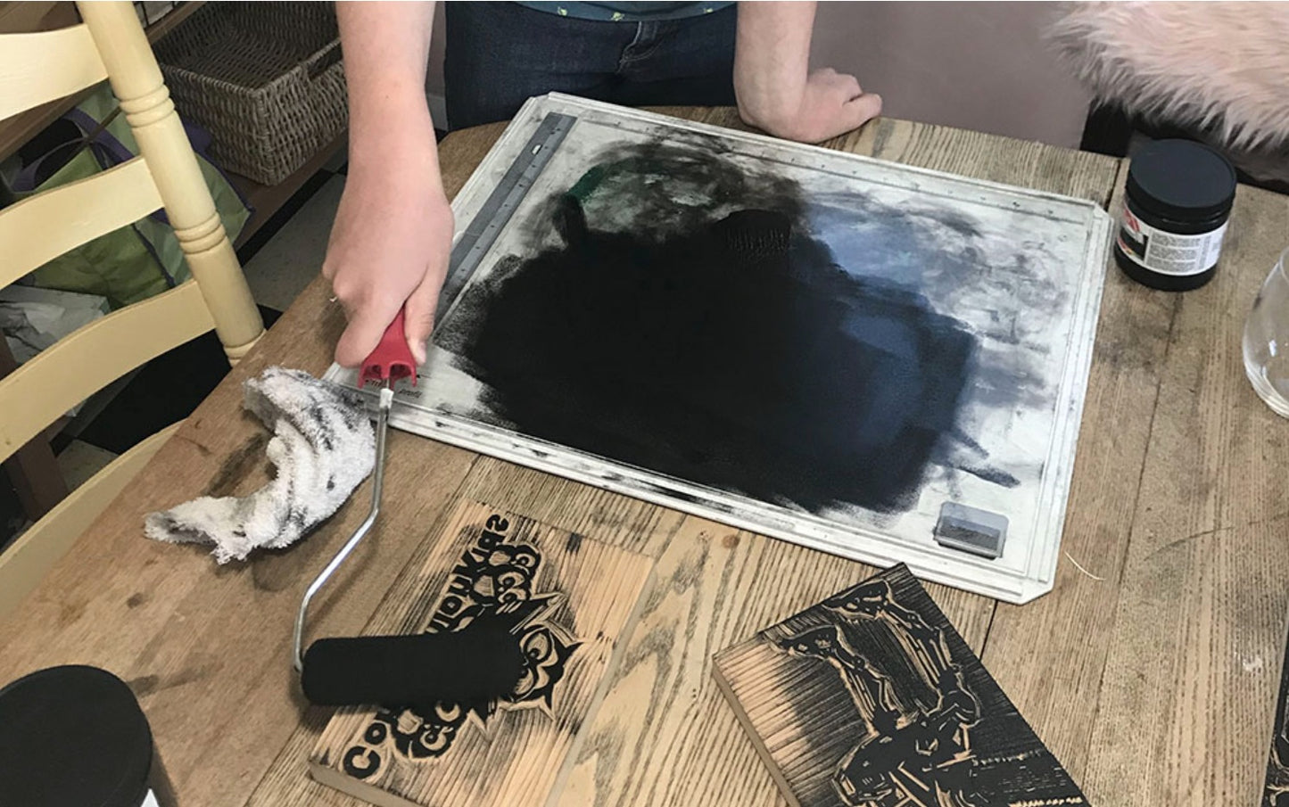 Create Your Own Block Print with Pangolin Ink Artist Jim Fikkert