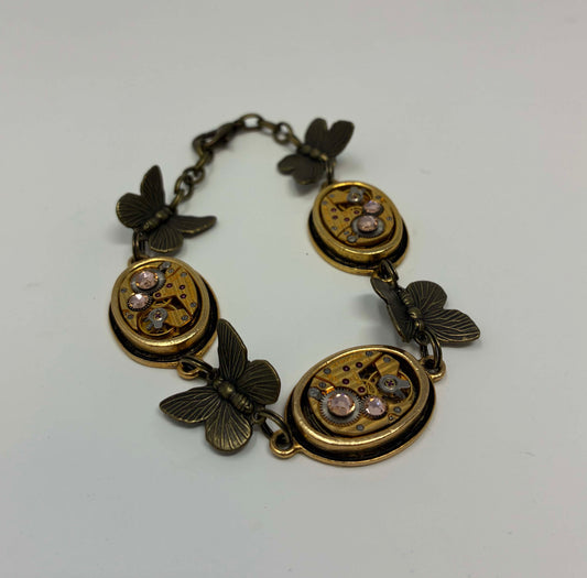 WATCH PART BRACELET COPPER SILVER GOLD