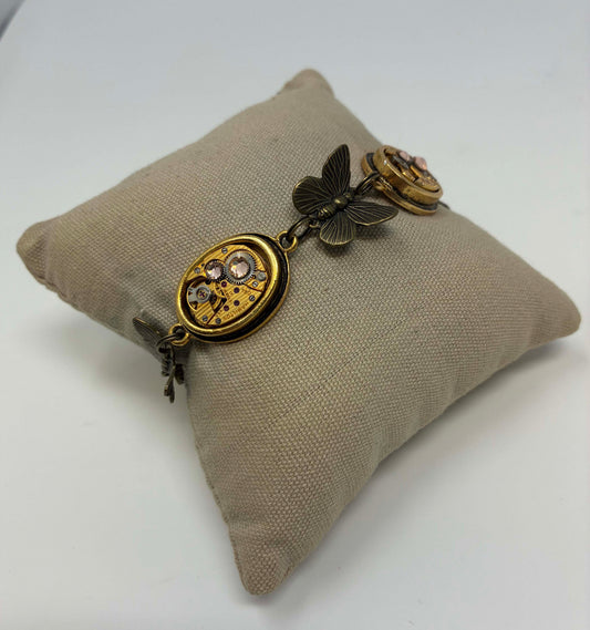 WATCH PART BRACELET COPPER SILVER GOLD