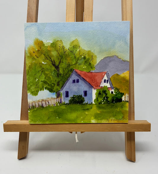 PAINTING  Morning Sun Watercolor 6 x 6