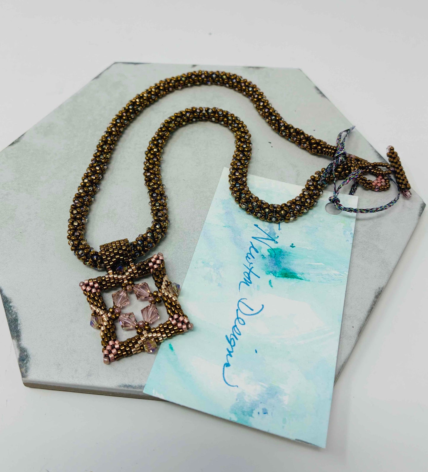Rose Gold Pendant & Chain Necklace N-1