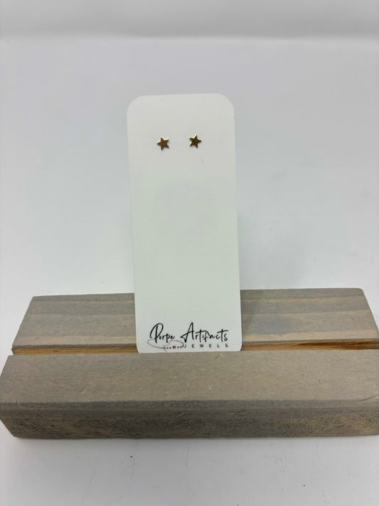 #102 EARRINGS Tiny Stars Studs GF